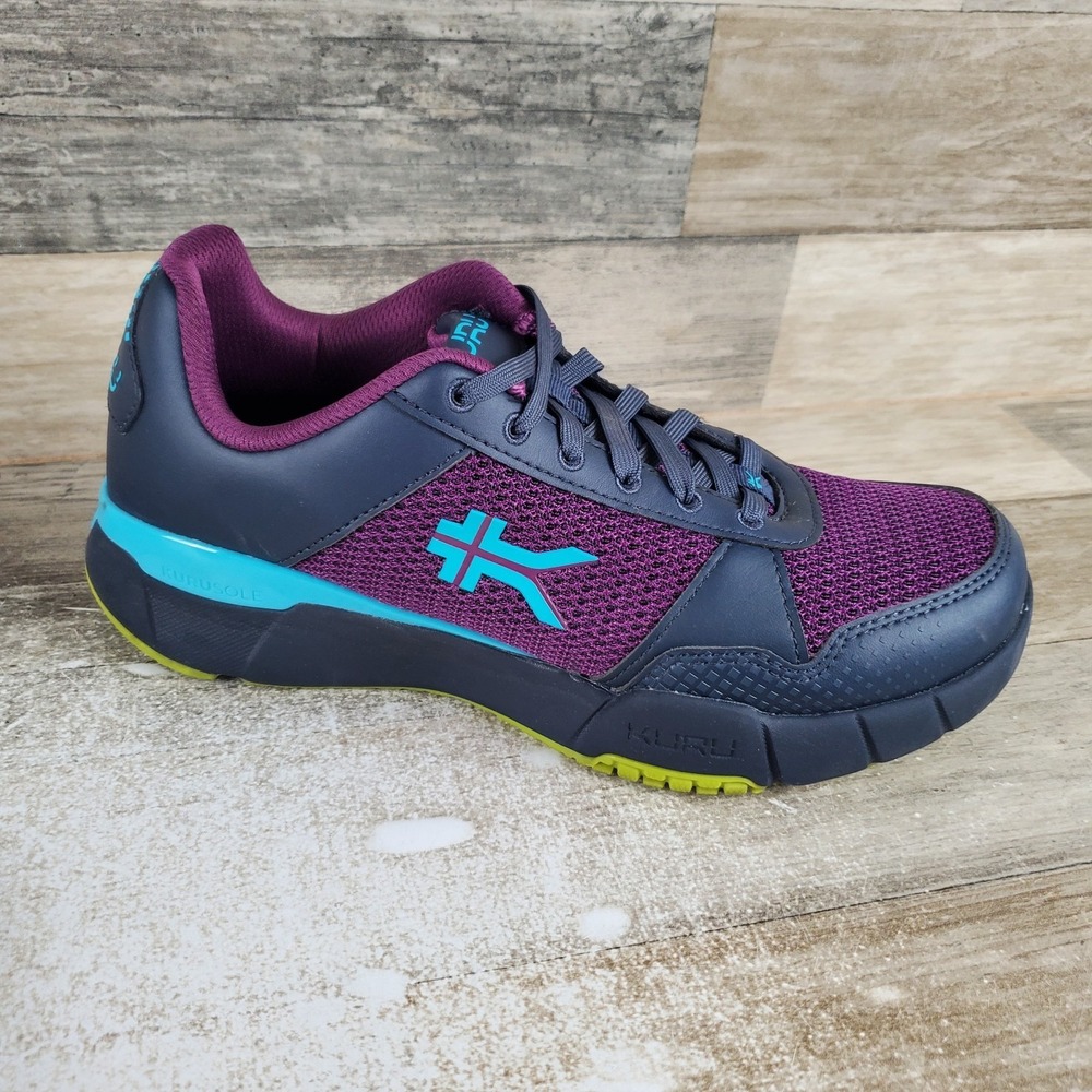 KURU Quantum 2.0 Womens Shoes Sz 10 M Electric Grape Midnight Blue Mesh Sneakers